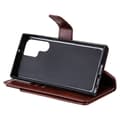 Miniatyrbild 7 av 7: Samsung S23 Ultra Praktisk Plånboksfodral med 12-Fack Array V4 - Brun