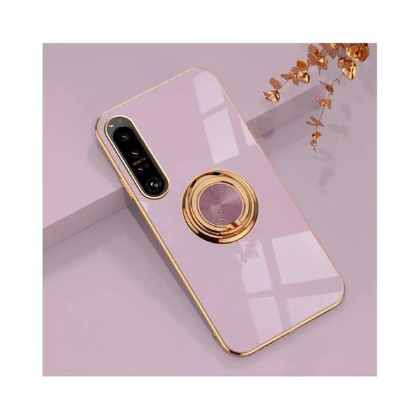 Xperia 1 VI Elegant & Stöttåligt Skal med Ringhållare Flawless - Rose guld