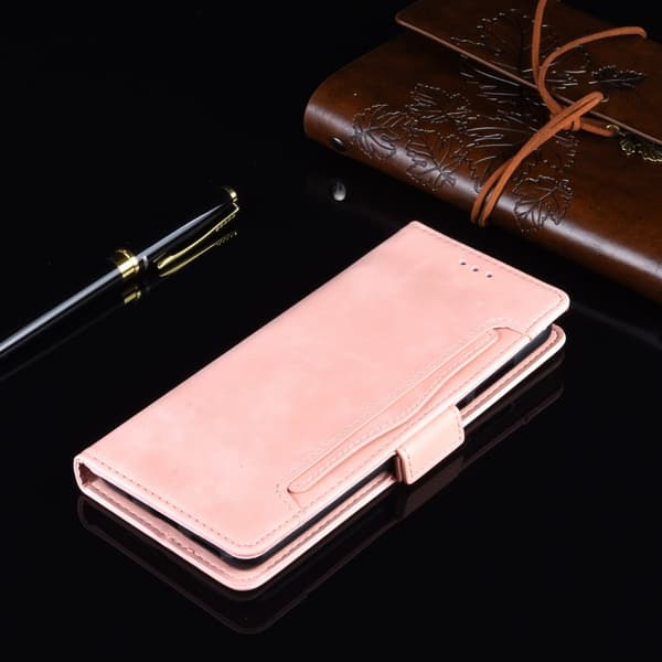 iPhone 15 Pro Max pung etui PU læder 6-LOMMES Winston V3 - Rose guld