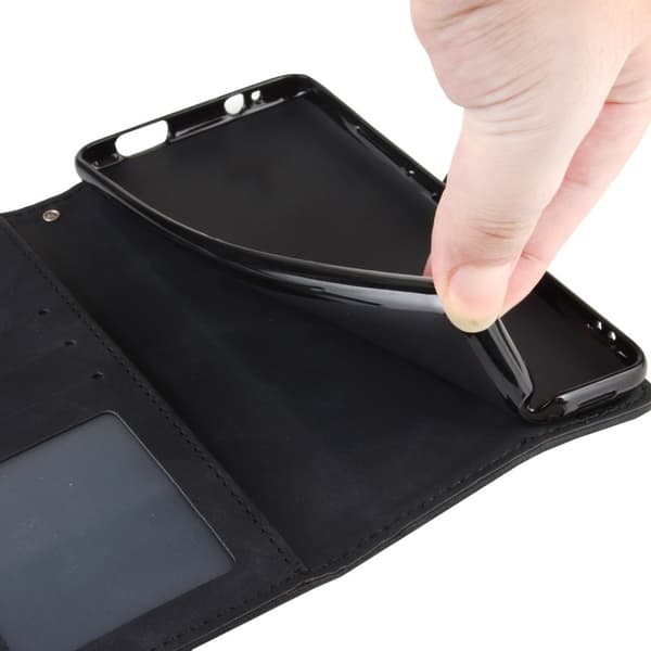 iPhone 15 lompakkokotelo PU-nahkainen 6-POCKET Winston V3 - Ruusukulta