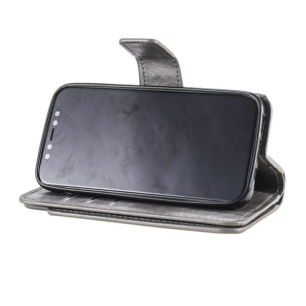 iPhone 14 Praktisk Plånboksfodral med 12-Fack Array V4 - Grå