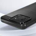 Miniatyrbild 3 av 4: Fodral till Asus Zenfone 11 Ultra - AVIZAR - Carbon and Brushed Black Effect - Halvstyvt fodral