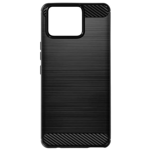 Fodral till Asus Zenfone 11 Ultra - AVIZAR - Carbon and Brushed Black Effect - Halvstyvt fodral