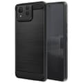 Miniatyrbild 1 av 4: Fodral till Asus Zenfone 11 Ultra - AVIZAR - Carbon and Brushed Black Effect - Halvstyvt fodral