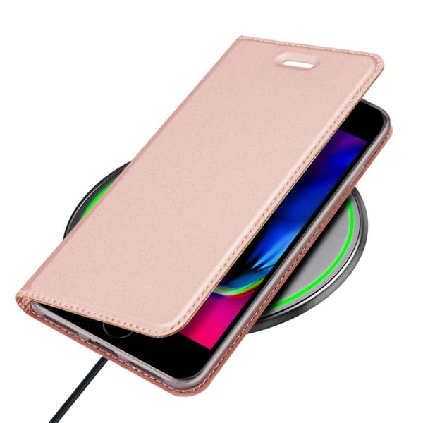iPhone 7 / 8 / SE (2020 & 2022) Flip Case Skin Pro med kortrum - Rosaguld