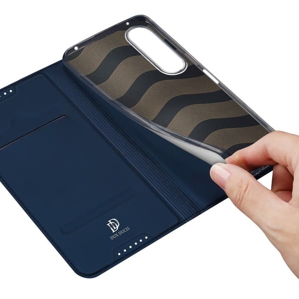 Sony Xperia 1 V Dux Ducis Skin Pro med Kortfack - Blå