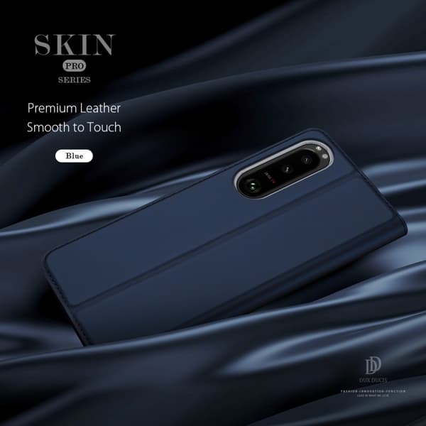 Sony Xperia 1 V Dux Ducis Skin Pro med Kortfack - Blå