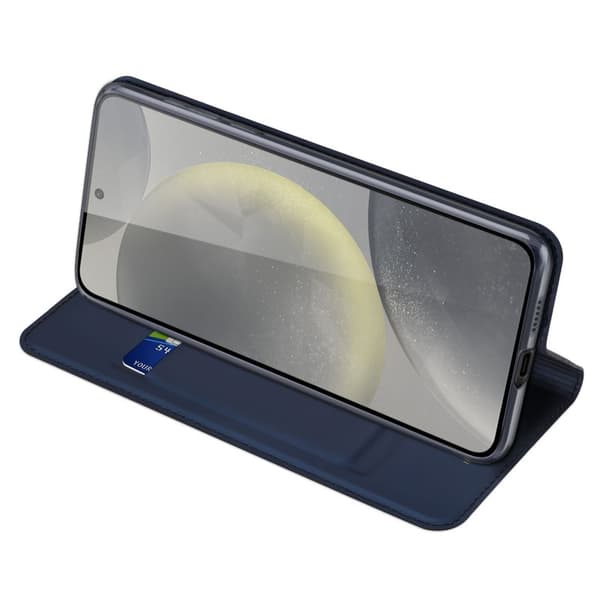 Samsung S24 Plus Flip Case Skin Pro med kortrum - Blå