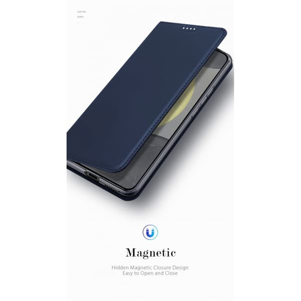 Samsung S24 Plus Flip Case Skin Pro med kortrum - Blå