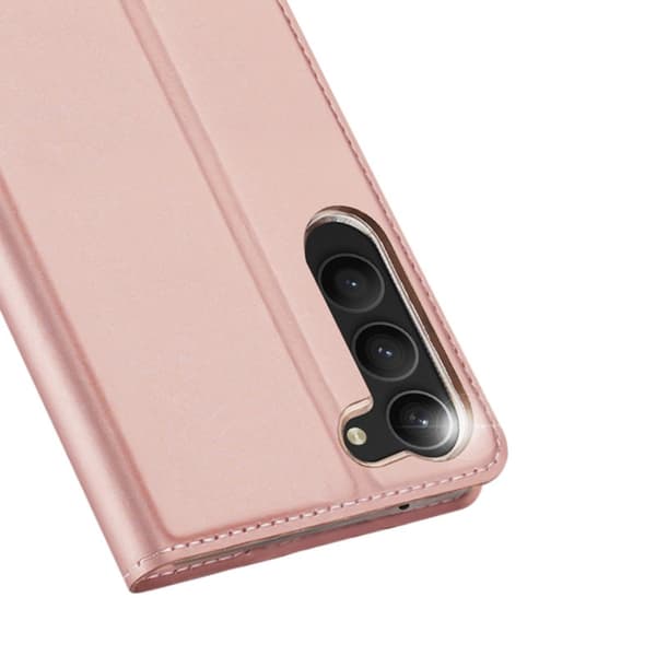 Samsung S24 Plus Flip Case Skin Pro med kortrum - Rosaguld