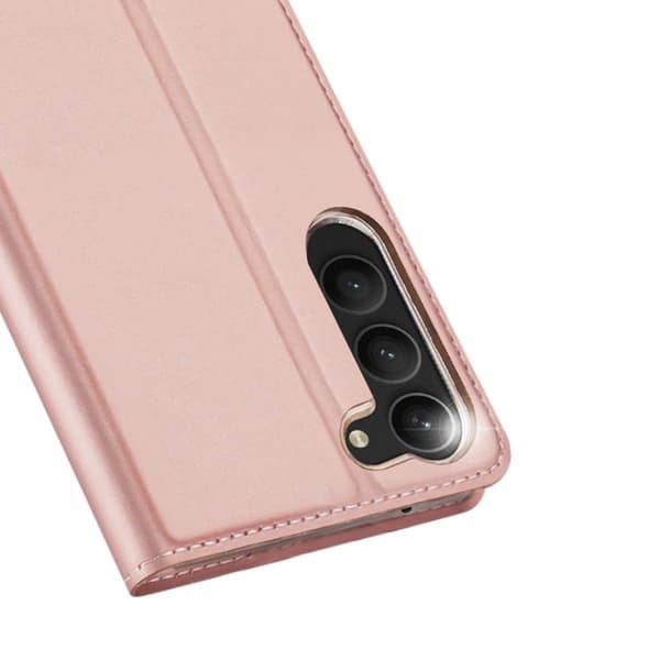 Samsung S23 Flip Case Skin Pro med kortrum - Rosaguld