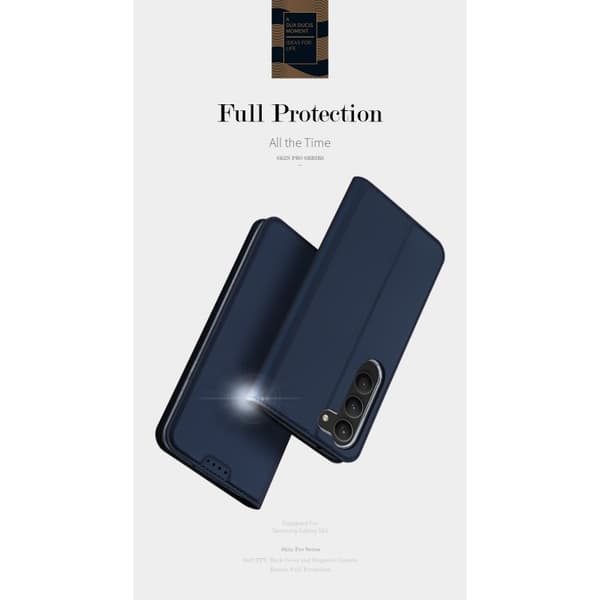 Samsung S23 Dux Ducis Skin Pro med Kortfack - Blå