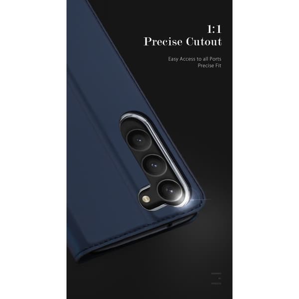 Samsung S23 Dux Ducis Skin Pro med Kortfack - Blå
