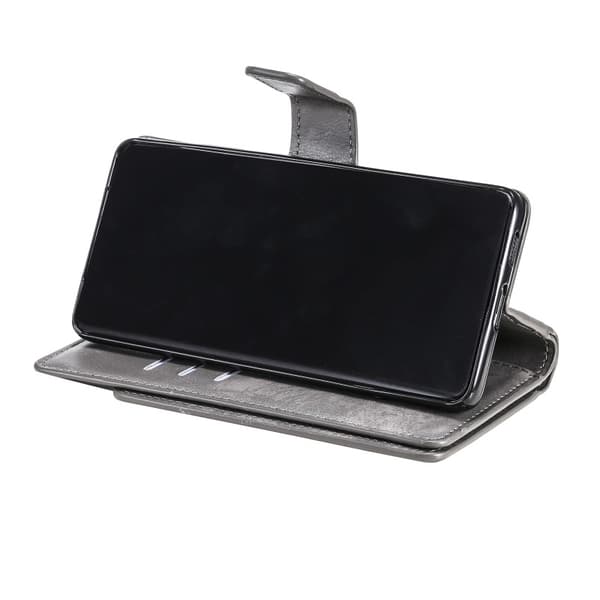 Samsung S20 Ultra Praktisk Plånboksfodral med 12-Fack Array V4 - Harmaa