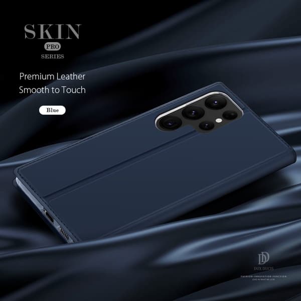 Samsung S23 Ultra Dux Ducis Skin Pro med Kortfack - Blå