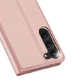Miniatyrbild 3 av 9: Samsung S23 FE Dux Ducis Skin Pro Flipfodral med Kortfack - Roseguld