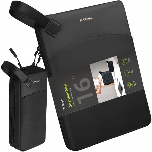 Innostyle Set Laptopväska 16 Vattentät + Gadgetfodral För resor och vardagsbruk