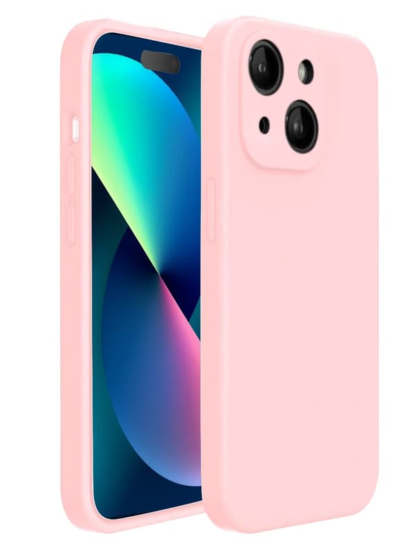 iPhone 13 Matt Rosa Skal - Med Kameraskydd