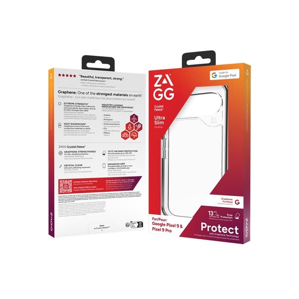 ZAGG Google Pixel 9/Pixel 9 Pro Deksel Crystal Palace Transparent