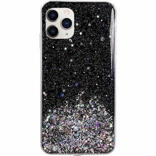 Wozinsky Star Glitter Skal iPhone 12 Pro Max - Svart