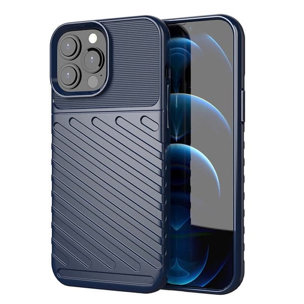Thunder Case Pansarskal iPhone 13 Pro Max - Blå