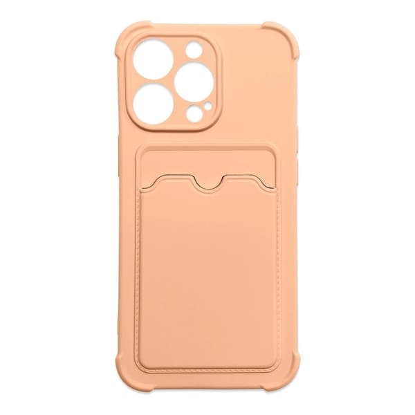 Card Case Skal med Korthållare iPhone 12 Pro Max - Rosa