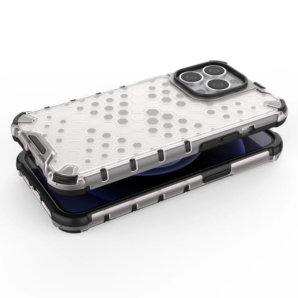 Honeycomb Hybrid Skal iPhone 13 Pro - Transparent