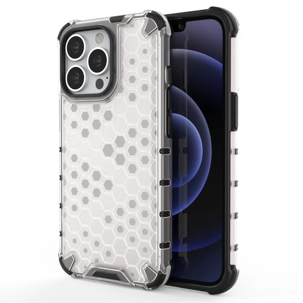 Honeycomb Hybrid Skal iPhone 13 Pro - Transparent