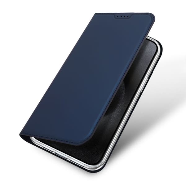 iPhone 15 Pro Flip Case Skin Pro med kortrum - Blå