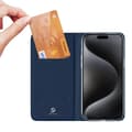 Miniatyrbillede 2 af 9: iPhone 15 Pro Flip Case Skin Pro med kortrum - Blå