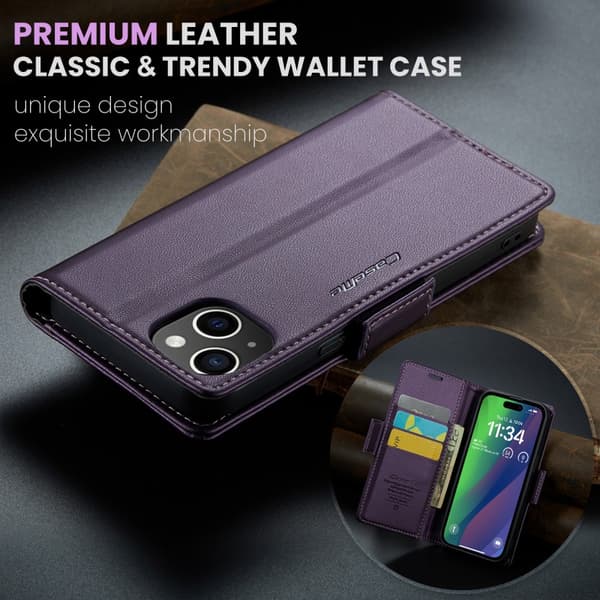 CaseMe Skin Pro Fodral iPhone 15 - Lila