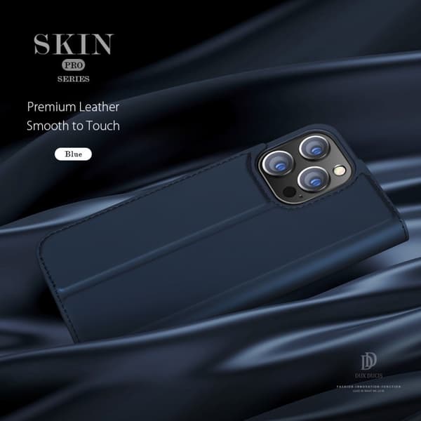 iPhone 13 / 14 Dux Ducis Skin Pro med Kortfack - Blå