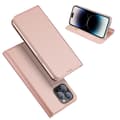 Miniatyrbillede 1 af 9: iPhone 15 Pro Flip Case Skin Pro med kortrum - Rosaguld