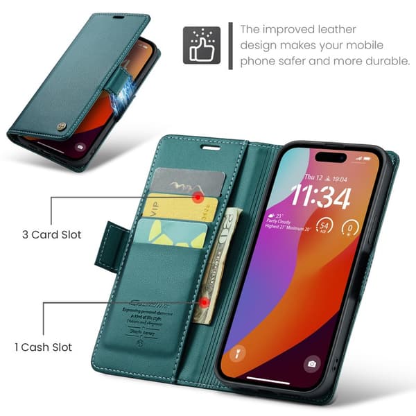 CaseMe Skin Pro Cover iPhone 14 Pro Max - Grøn