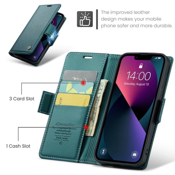 CaseMe Skin Pro Cover iPhone 14 - Grøn