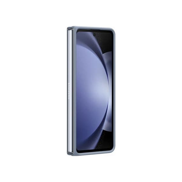 Mobilskal - Samsung - Galaxy Z Fold 5 - Imitation läder - Blå - Semi-rigid