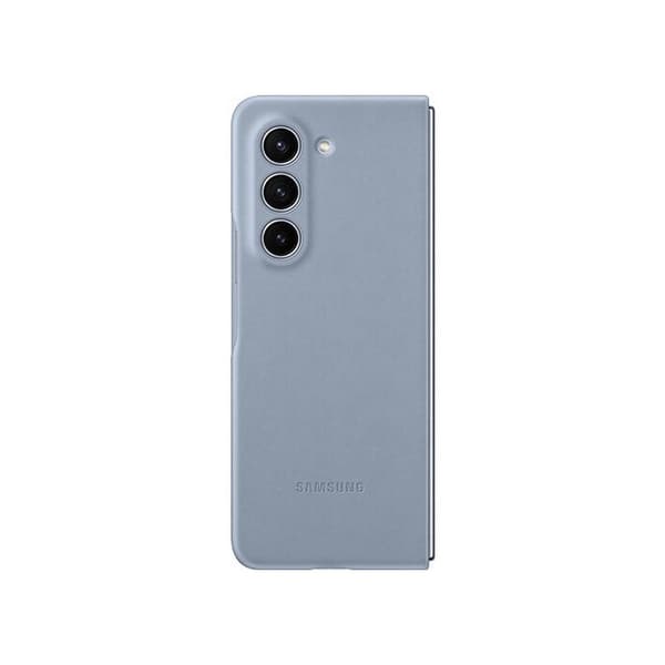 Mobilskal - Samsung - Galaxy Z Fold 5 - Imitation läder - Blå - Semi-rigid