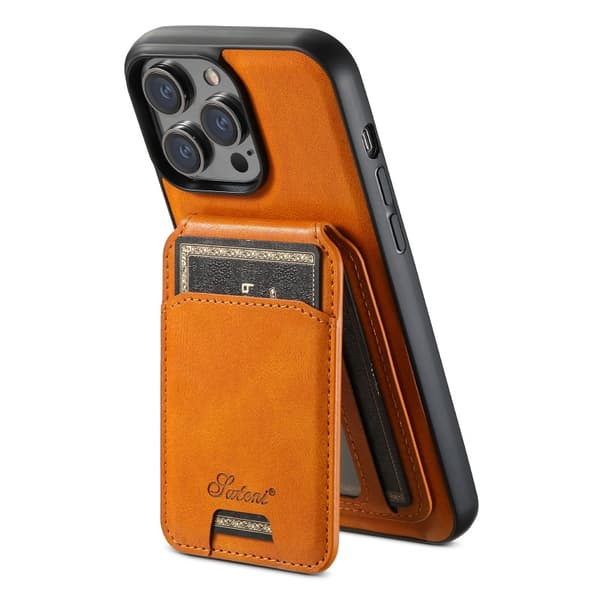 Suteni™ 2in1 Magsafe etui med kortholder iPhone 12/12 Pro - lysebrun Khaki
