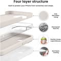 Miniatyrbillede 2 af 5: iPhone 12 Gummieret mat Pink Shell Liquid - Retro White