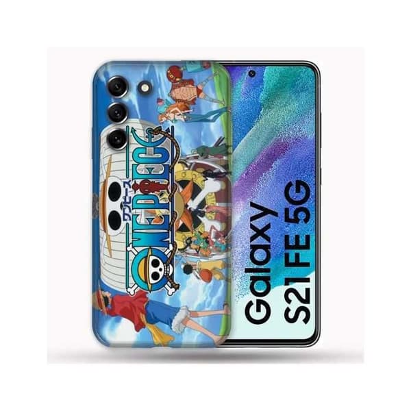 Fodral till Samsung Galaxy S21 FE / S21FE Manga One Piece Sunny en storlek