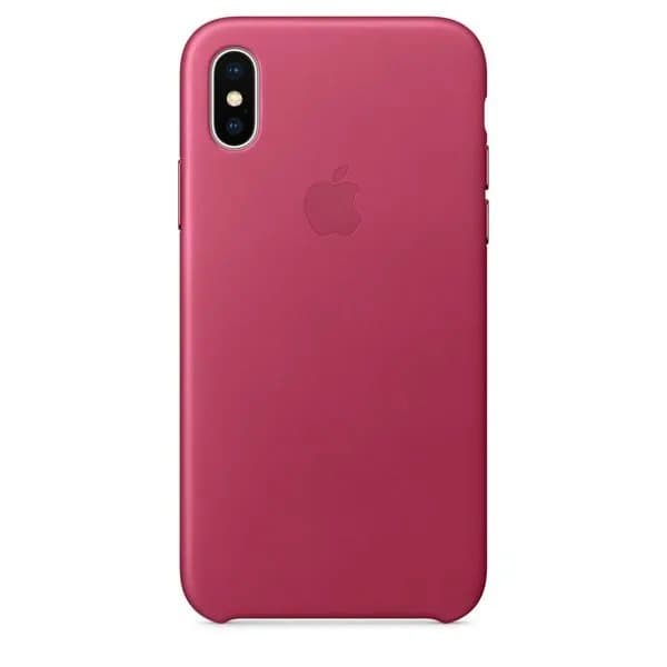 Apple iPhone X Leather Case - Pink Fuchsia