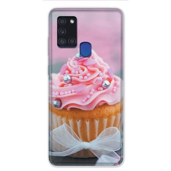 Fodral till Samsung Galaxy A21S Cupcake en storlek