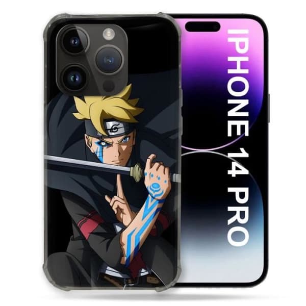 Fodral till Iphone 14 Pro (6.1) Manga Boruto Tattoo en storlek