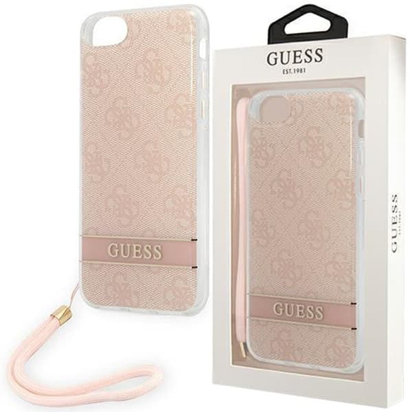 Gjett GUOHCI8H4STP iPhone SE 2022 / SE 2020 / 7/8 rosa/rosa hardt etui 4G utskriftsstropp