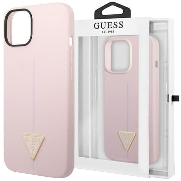 Gjett GUHCP14MSLTGU iPhone 14 Plus 6.7 lilla/lilla hardt deksel silikon trekant