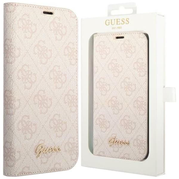 Gjett GUBKP14MHG4SHP iPhone 14 Plus 6.7 rosa/rosa bok 4G vintage gulllogo