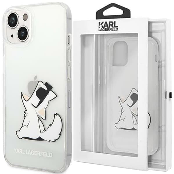 Karl Lagerfeld KLHCP14MCFNRC iPhone 14 Plus 6.7 hardt etui gjennomsiktig Choupette Fun