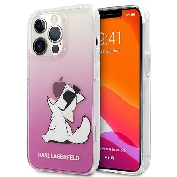 Karl Lagerfeld KLHCP14LCFNRCPI iPhone 14 Pro 6.1 hardt etui rosa/rosa Choupette Fun
