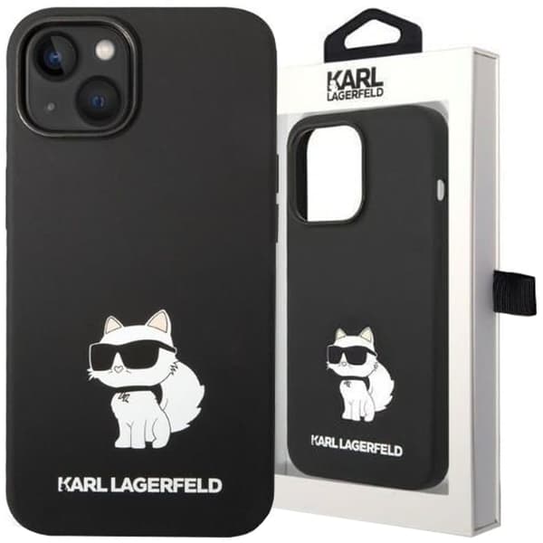 Karl Lagerfeld KLHMP14MSNCHBCK iPhone 14 Plus 6.7 hardt deksel svart/svart silikon Choupette MagSafe