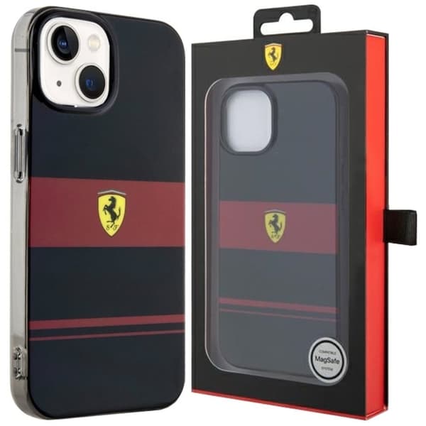 Ferrari FEHMP14SUCOK deksel til iPhone 14 - svart IMD Combi Magsafe